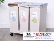 Giá thùng rác phân loại 3 ngăn