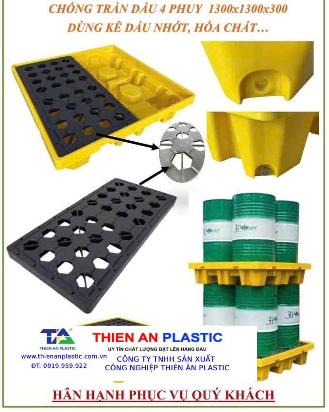 Pallet nhựa chống tràn Hà Nam