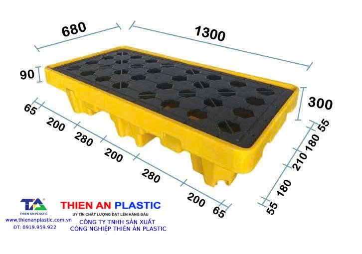 Pallet nhựa chống tràn Bình Thuận