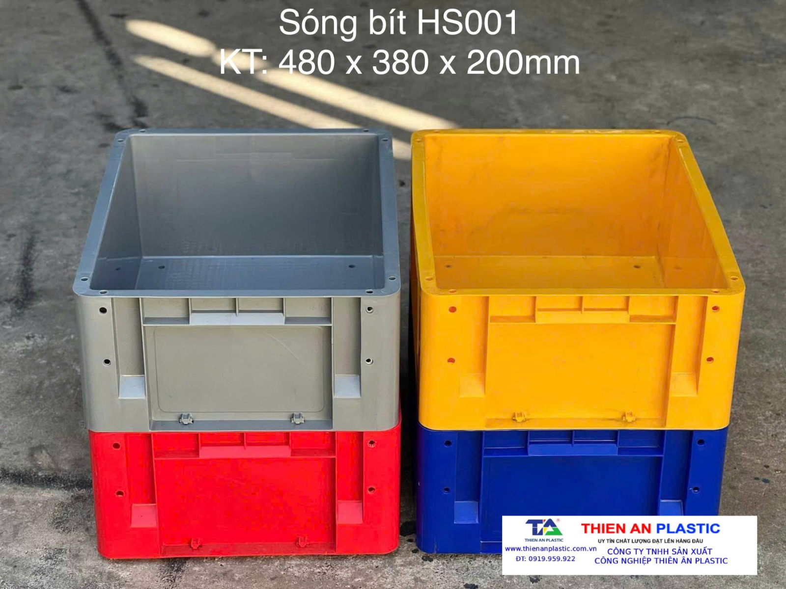 Bảng báo giá sóng nhựa bít tại Thiên Ân Plastic