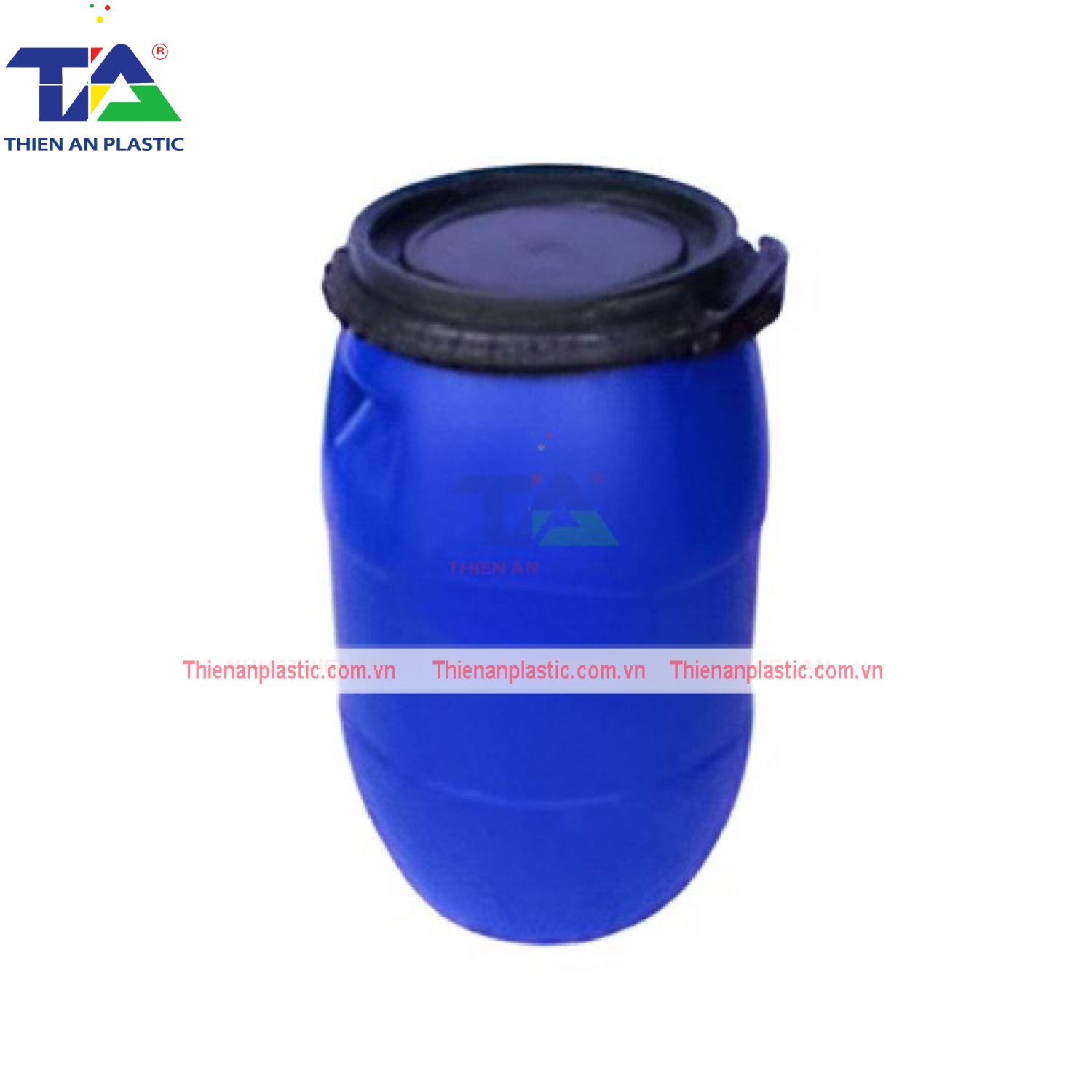 Thùng Phuy Nhựa 50 Lít (KT: Ø380 x H580 mm)