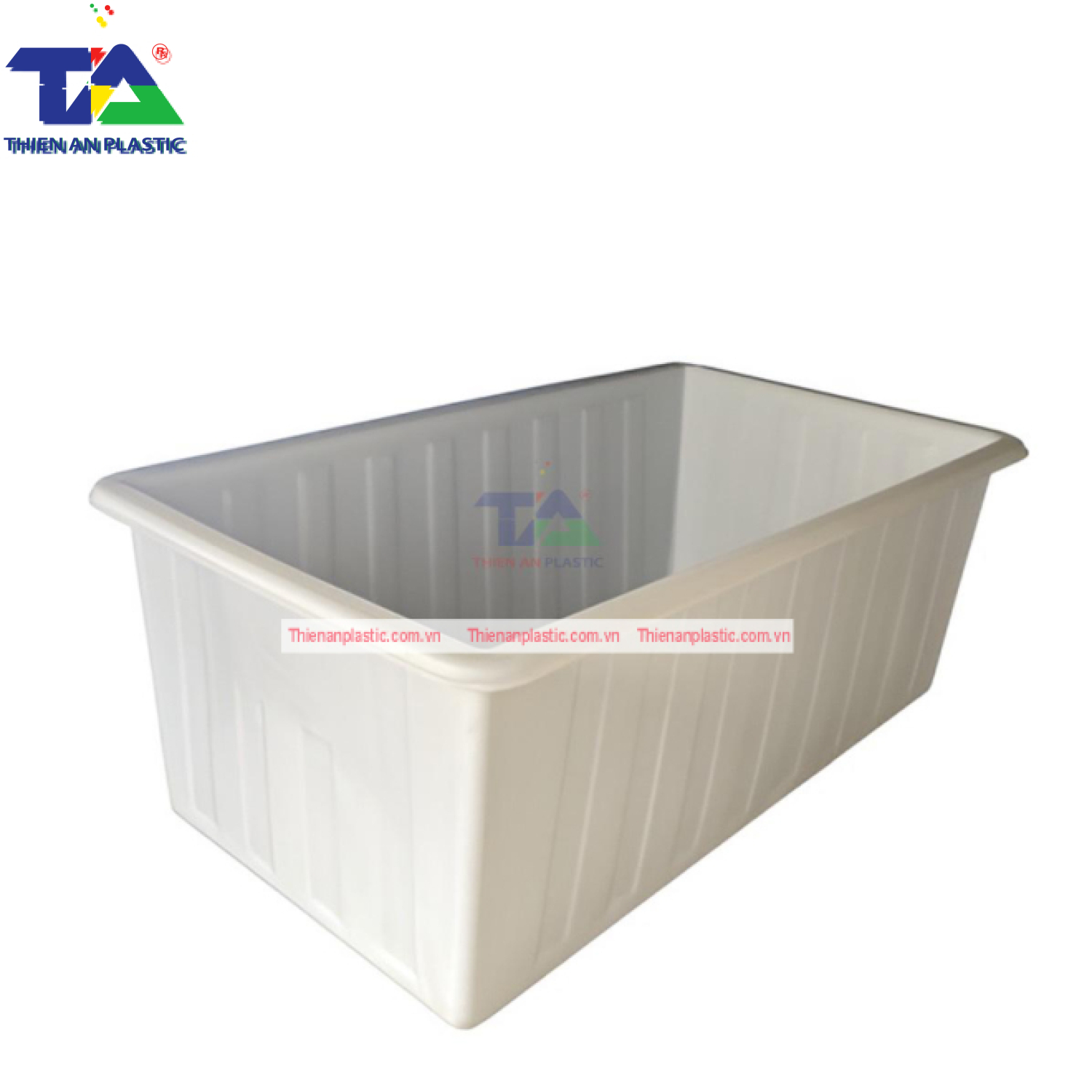 Thùng Nhựa Chữ Nhật 1250 Lít (KT: 120 x 120 x 91cm)