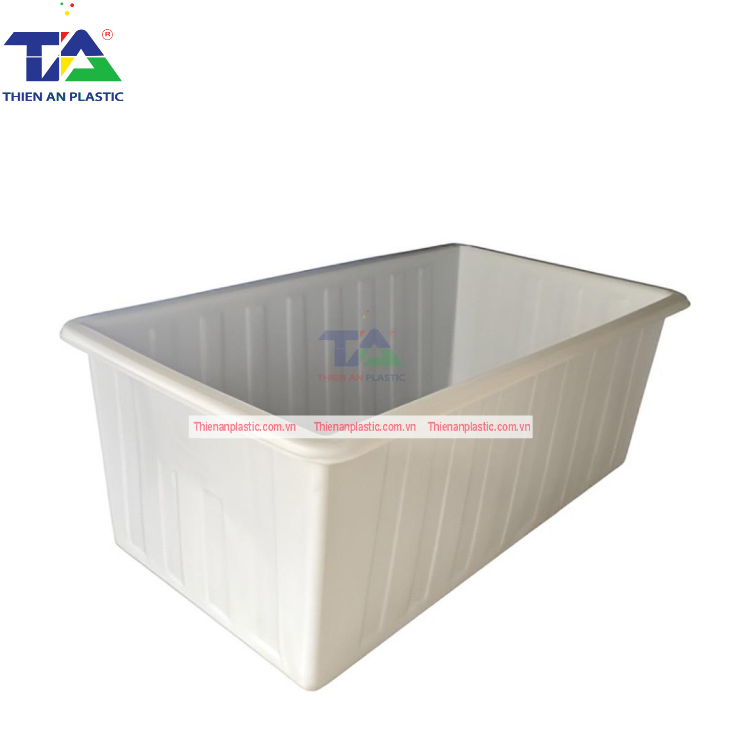 Thùng Nhựa Chữ Nhật 1700 Lít (KT: 243 x 127 x 74cm)
