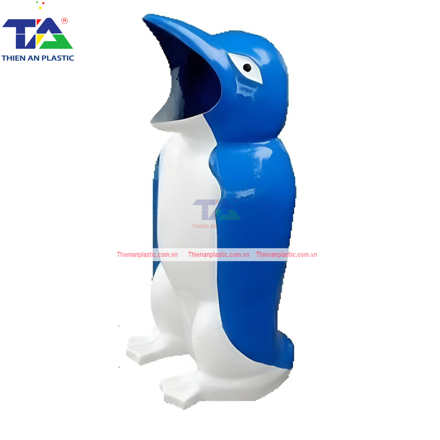 Thùng Rác Hình Chim Cánh Cụt (KT: 570 x 480 x 1090 mm)