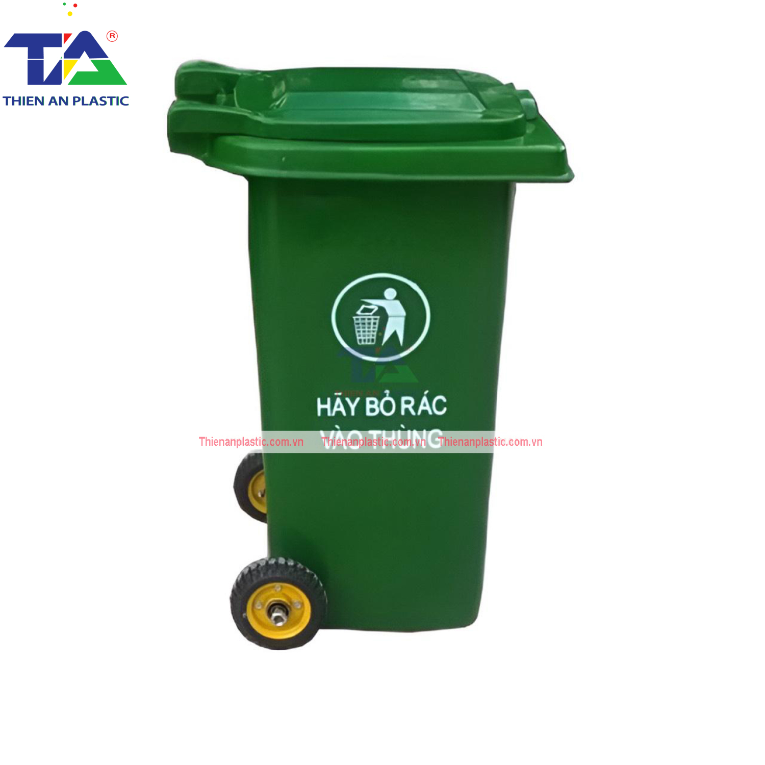 Thùng Rác Composite 120 Lít (KT: 575 x 480 x 930mm)