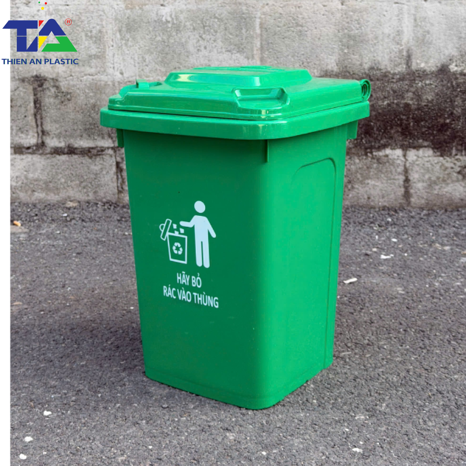 Thùng Rác Công Cộng 30 Lít (KT: 380 x 350 x 520mm)