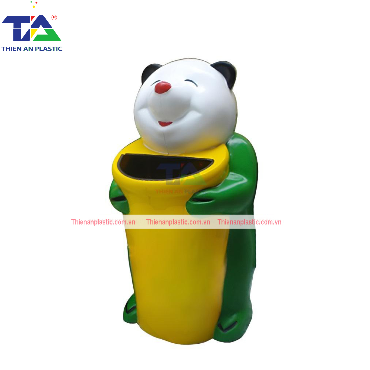 Thùng Rác Hình Gấu Trúc (580 x 560 x 1020 mm)