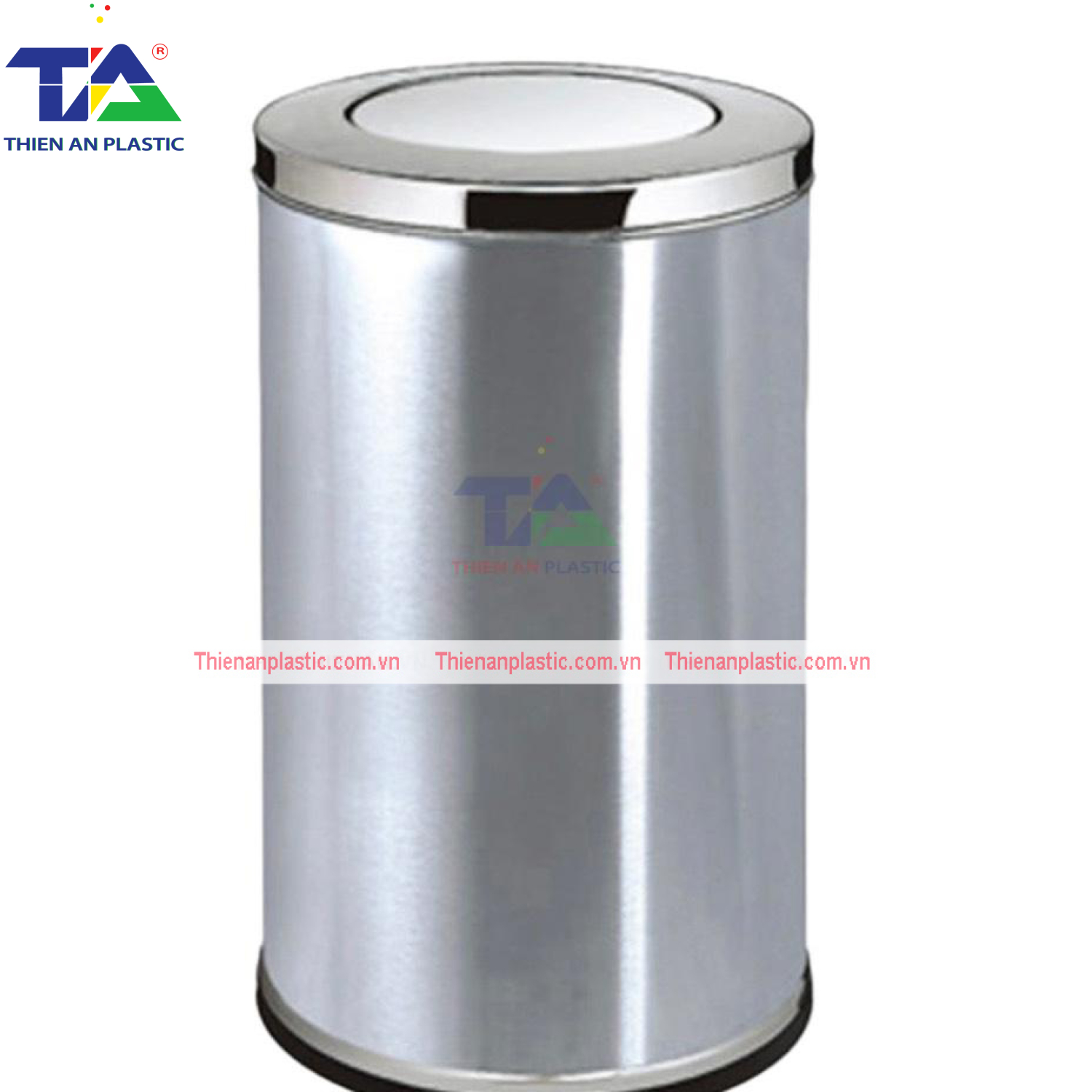 Thùng Rác Inox Nắp Lật TA1(KT: Ø250 x 620mm)