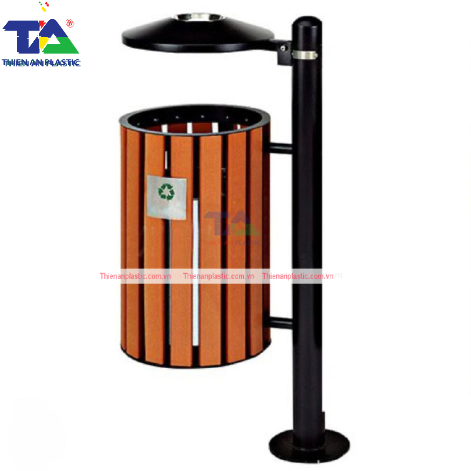 Thùng Rác Treo Đơn Giả Gỗ(KT: 350 x 350 x 980mm)