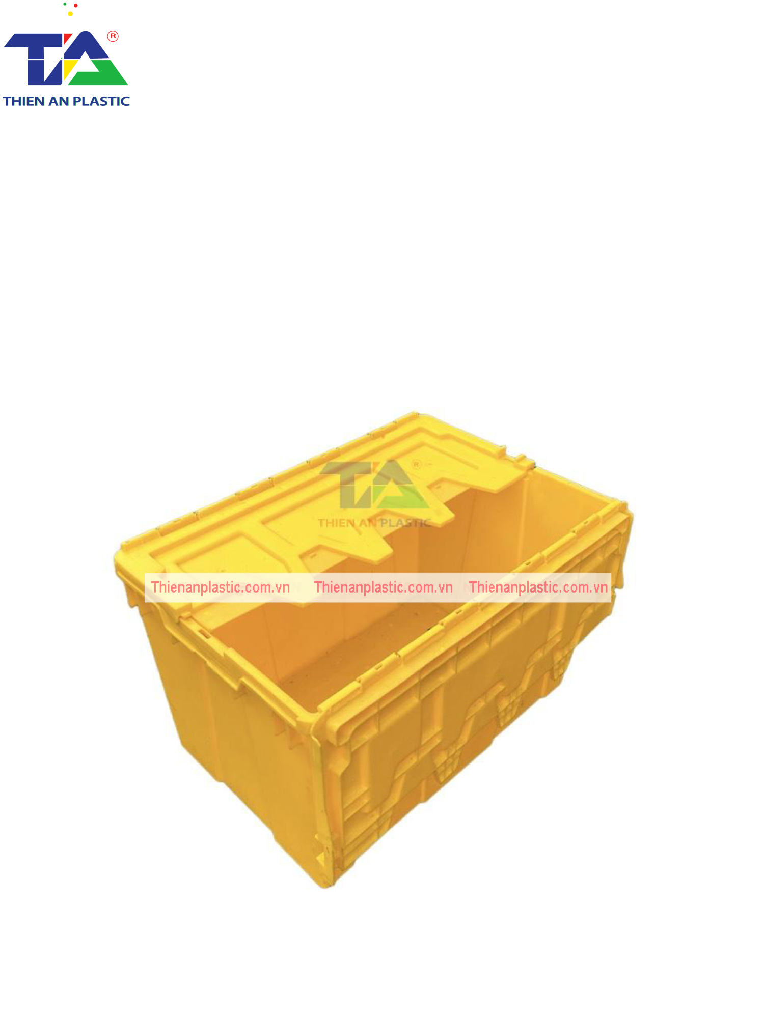 Thùng Nhựa Tole Crate (KT: 600 x 400 x 365mm)