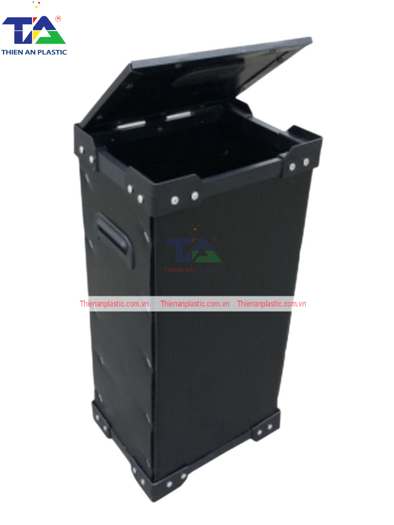 Thùng Nhựa Danpla Chống Tĩnh Điện Có Nắp