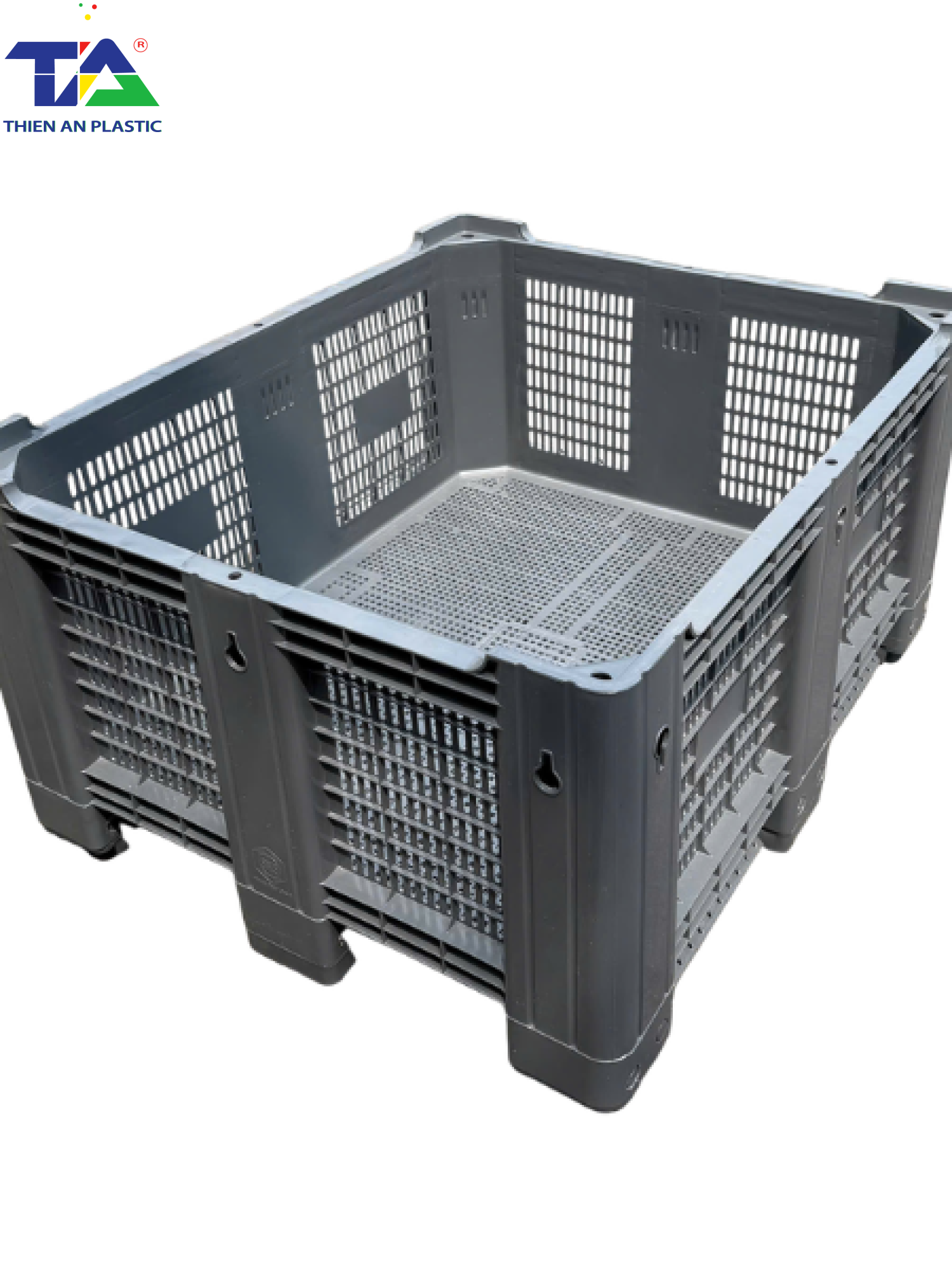 Thùng Nhựa Pallet Hở (KT: 1200 x 1000 x 600mm)