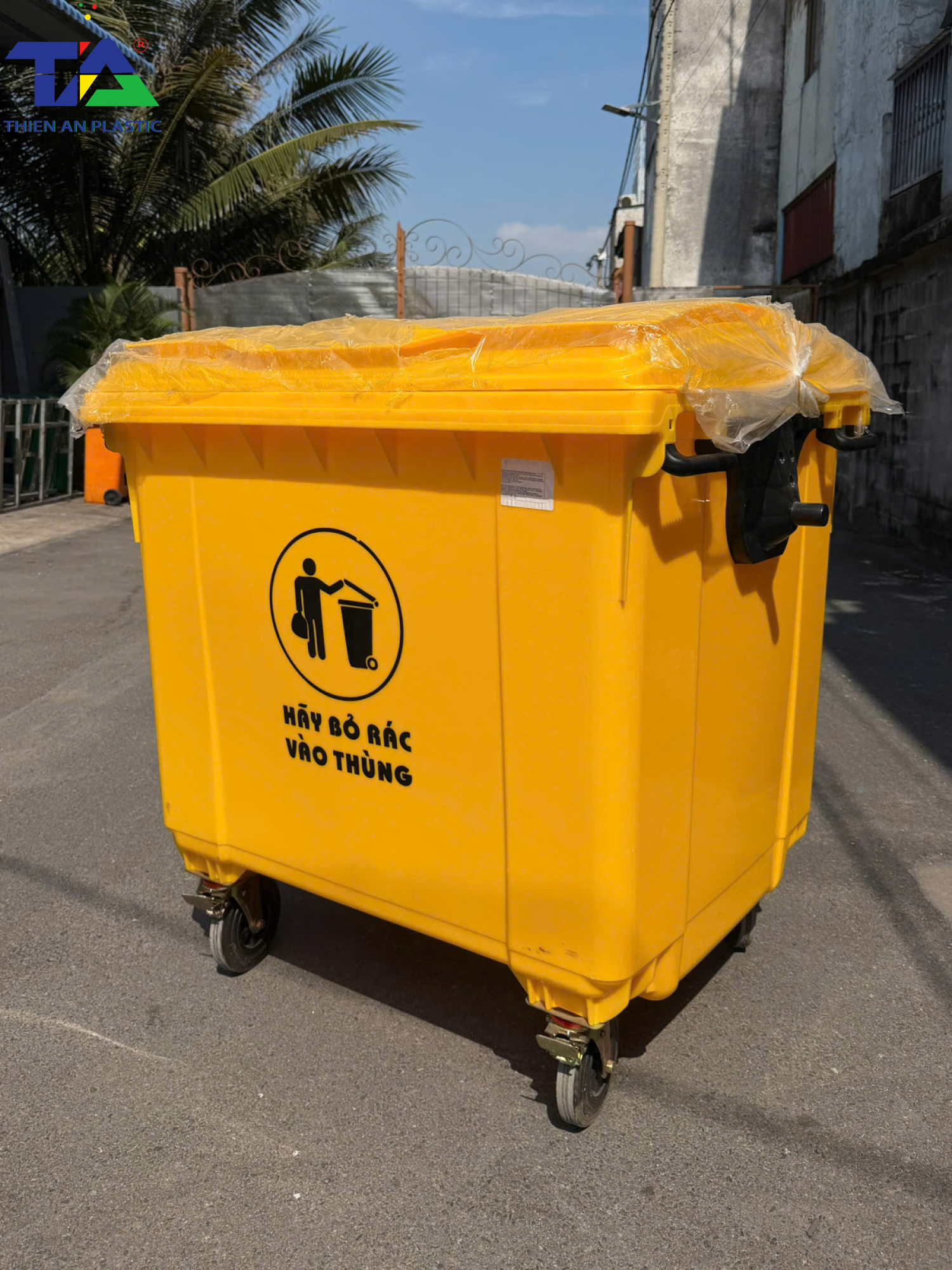 Thùng Rác Y Tế 1100 Lít (1360 x 1060 x 1370mm)