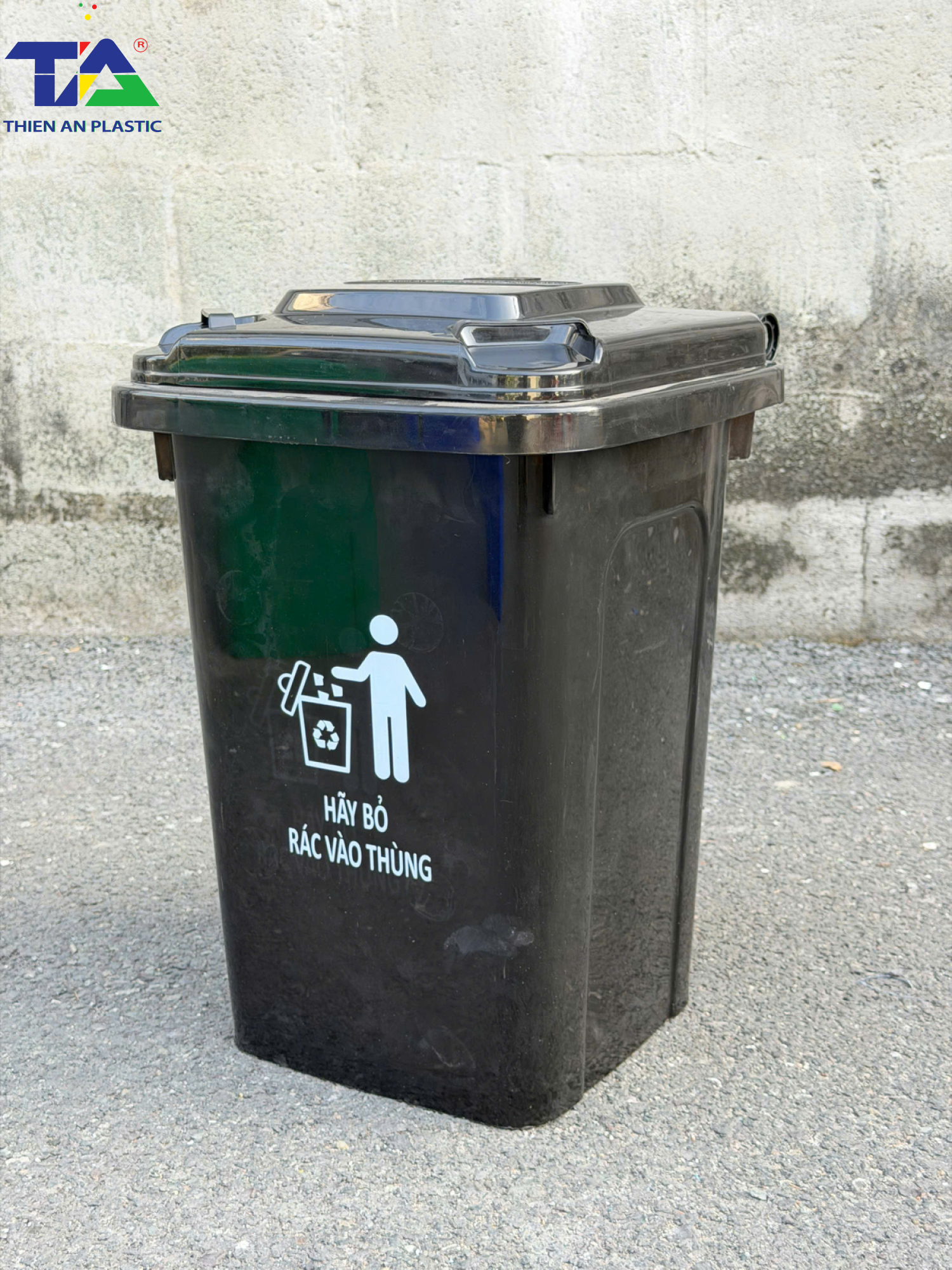 Thùng Rác Công Cộng 30 Lít (KT: 380 x 350 x 520mm)