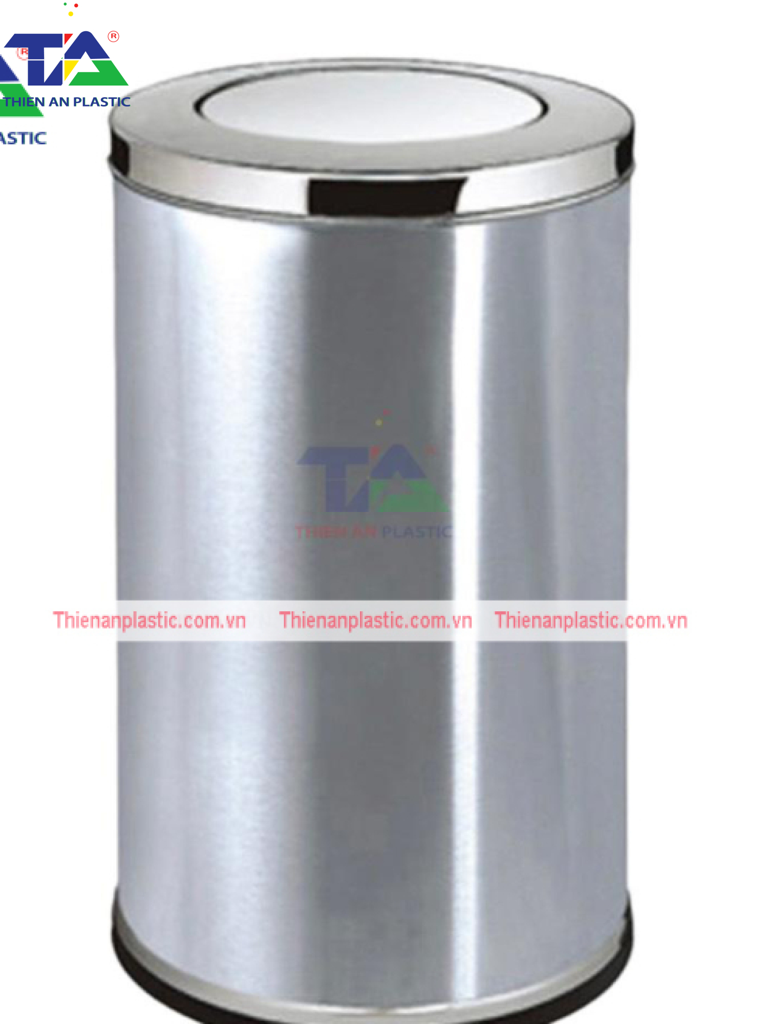 Thùng Rác Inox Nắp Lật TA3(KT: Ø480 x 830mm)