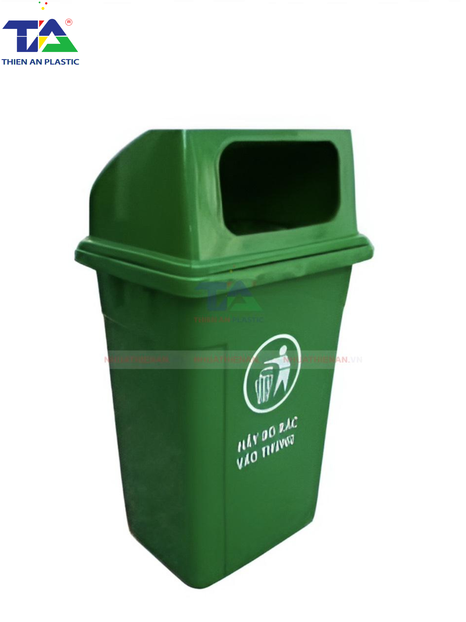 Thùng Rác Nắp Hở 90 Lít (KT: 405 × 540 × 946mm)