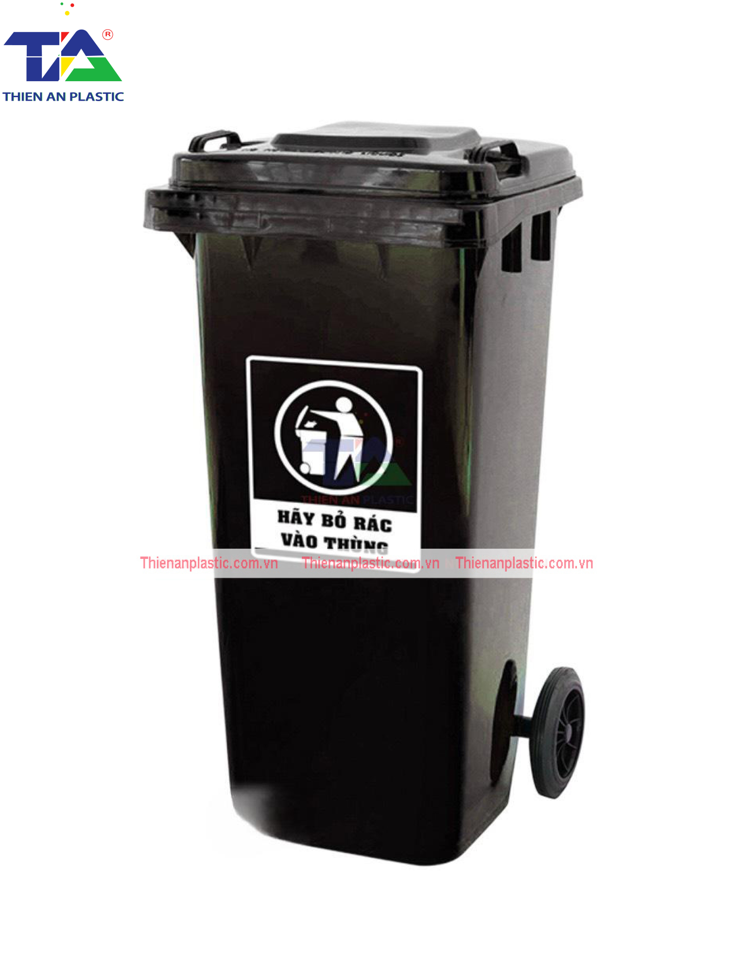 Thùng Rác Y Tế 120 Lít (KT: 540 x 470 x 930mm)