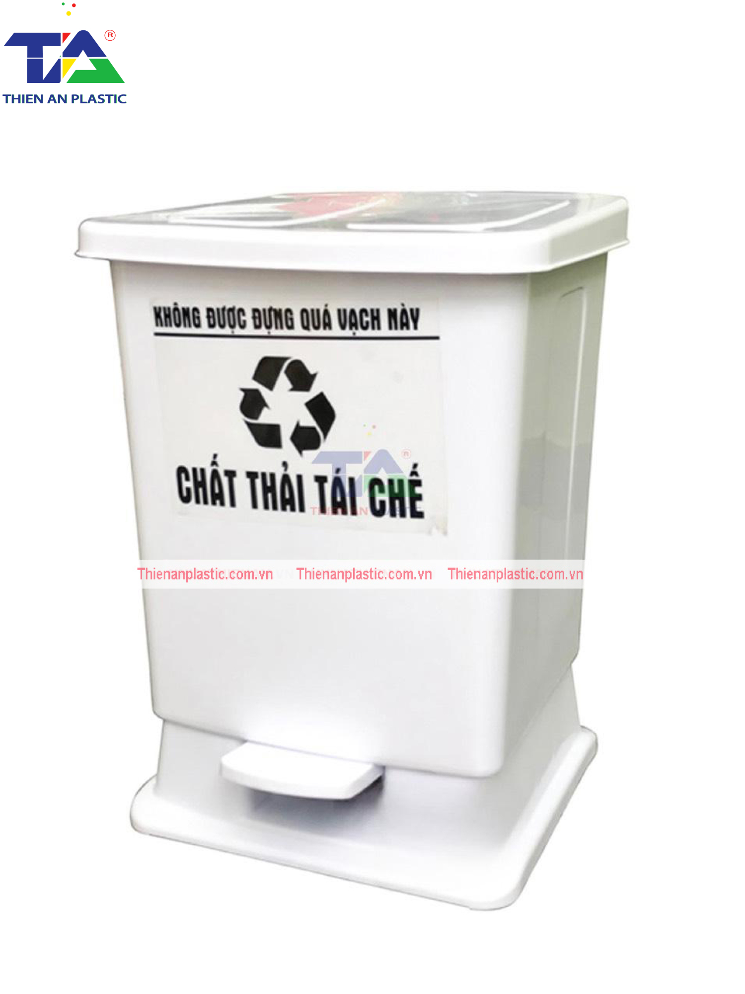 Thùng Rác Y Tế 15 Lít (KT: 255 x 285 x 380mm)