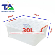 Thùng Chữ Nhật Có Nắp 30 lít (KT: 570 x 380 x 210mm)