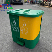 Thùng Rác Đạp Chân 2 Ngăn 40 Lít (KT: 430 x 340 x 480mm)