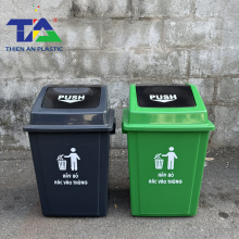 Thùng Rác Nắp Lật Push 40L (KT: 410 x 330 x 610mm)