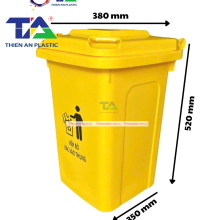 Thùng Rác Nhựa 30 Lít (KT: 380 x 350 x 520mm)