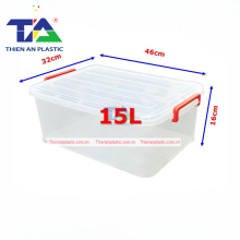 Thùng Vuông Có Nắp 15 Lít (KT: 460 x 320 x 160mm)