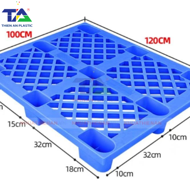 Pallet Nhựa TAB1210-145(KT: 1200 x 1000 x 145mm)