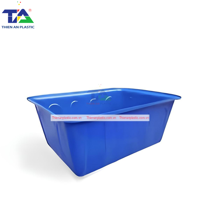Thùng Nhựa Chữ Nhật 100 Lít (KT: 85 x 65 x 31cm)