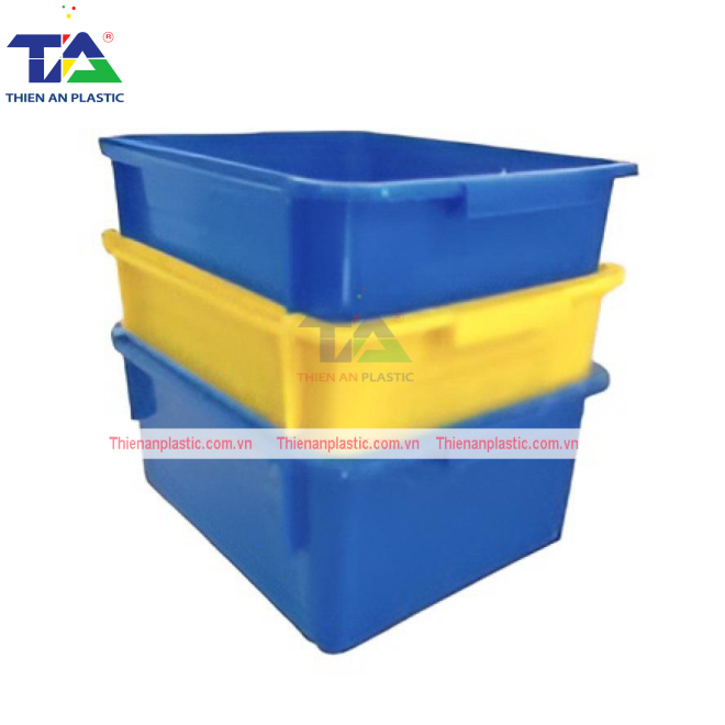 Thùng Nhựa Đặc A3 (KT: 370 x 305 x 160mm)