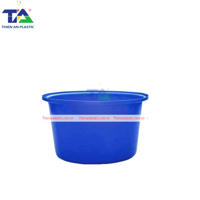 Thùng Nhựa Tròn 350 Lít (Ø 97 - 75 x H68 cm)
