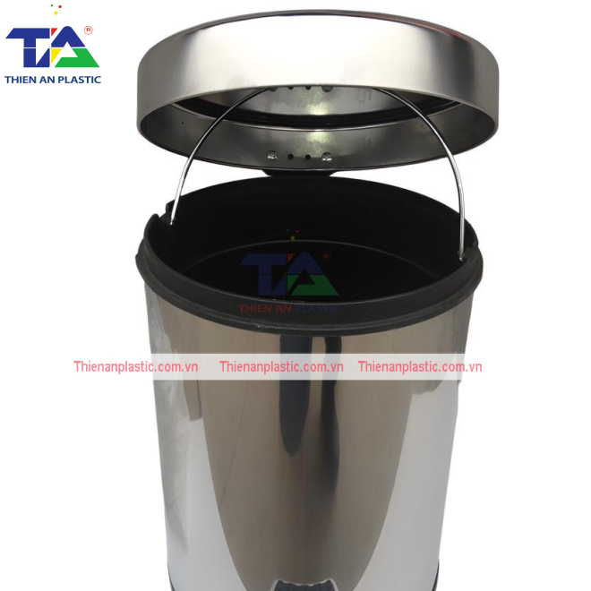 Thùng Rác Inox Đạp Chân Tròn 30L (KT: Ø290 x 630mm)
