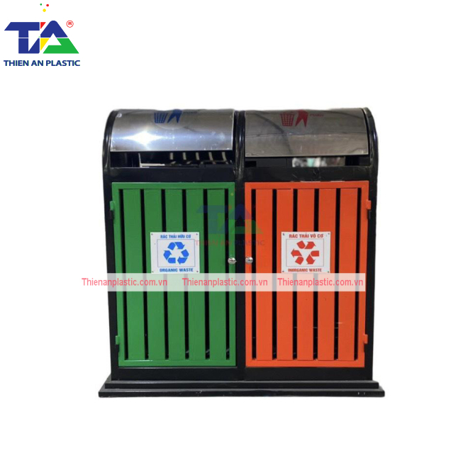 Thùng Rác Phân Loại 2 Ngăn(KT: 900 x 480 x 890mm)